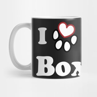 I Love My Boxer Dog Mug